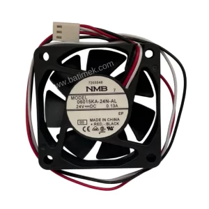 NMB MAT 06015KA-24N-AL 24V DC, 60x60x15 mm kompakt endüstriyel soğutma fanı.